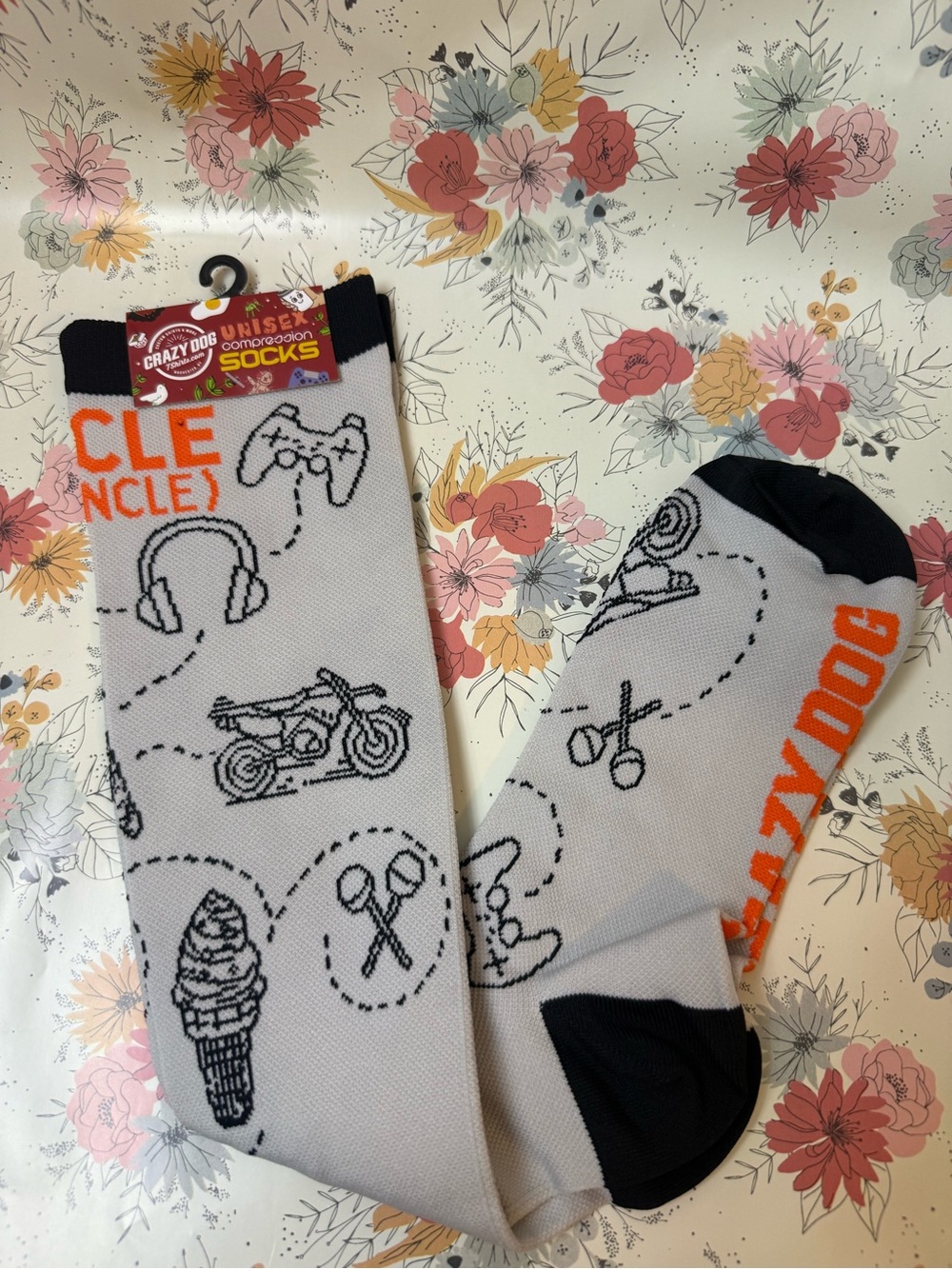 Crazy Dog T-Shirts Unisex Compression Socks